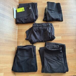 Zella girl and more black athletic bottom bundle size 8